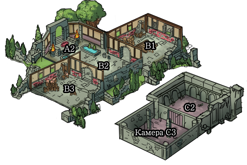 Карта с координатами