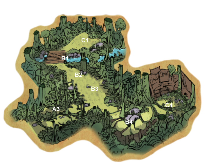 Карта с координатами