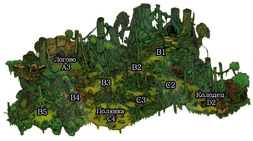 Карта с координатами