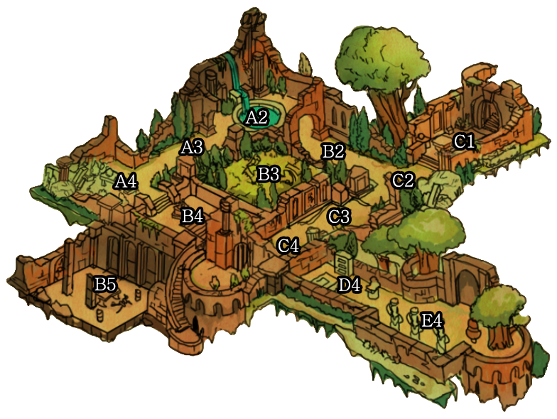 Карта с координатами