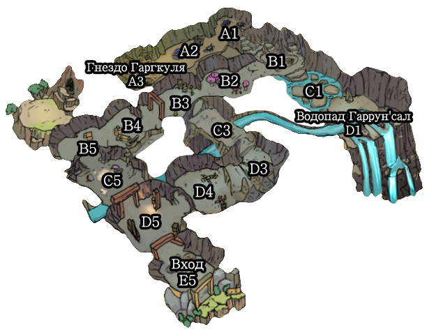 Карта с координатами